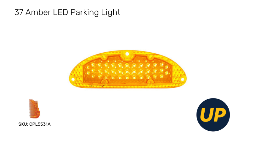 57 Chevy Amber LED Parking Light Lenses Pair 1957 Chevrolet New
