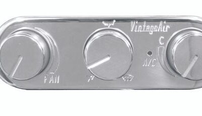 Vintage Air Gen 5 ProLine Oval Horizontal Control Panel Polished.